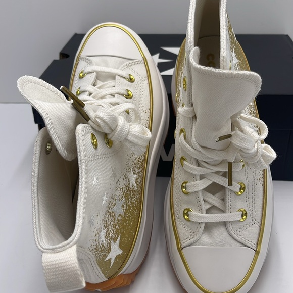 Converse WMNS RUN STAR HIKE HI VINTAGE WHITE/VINTAGE WHITE A12900C Platforms Sne - Picture 12 of 16